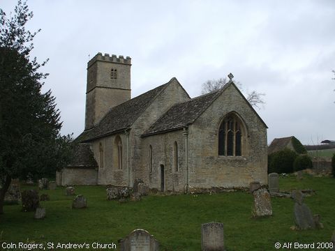 Recent Photograph of St Andrew's Church (Coln Rogers)