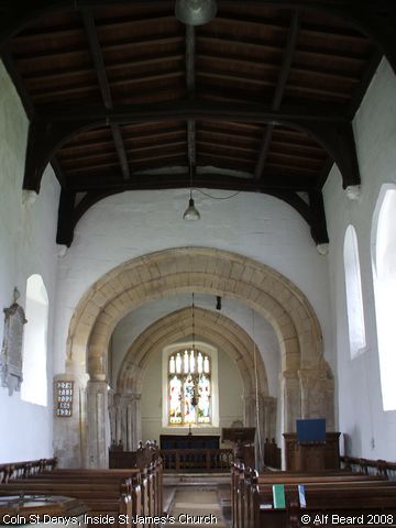 Recent Photograph of Inside St James's Church (Coln St Denys)