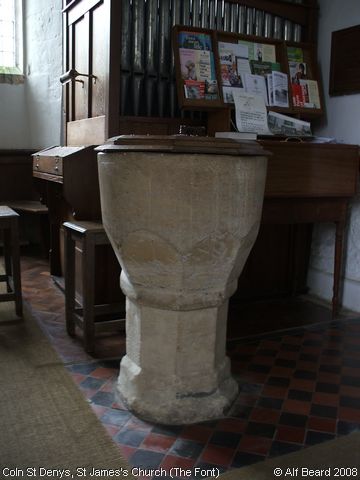 Recent Photograph of St James's Church (The Font) (Coln St Denys)