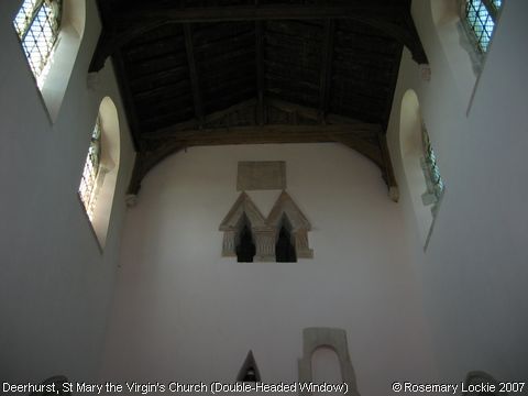 Recent Photograph of St Mary the Virgin's Church (Double-Headed Window) (Deerhurst)