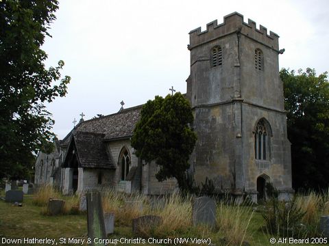 Recent Photograph of St Mary & Corpus Christi Church (NW View) (Down Hatherley)