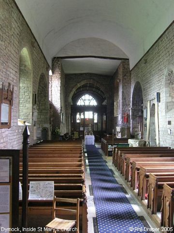Recent Photograph of Inside St Mary's Church (Dymock)