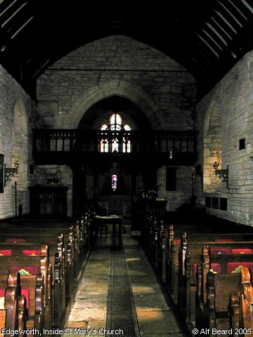 Recent Photograph of Inside St Mary's Church (Edgeworth)