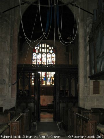 Recent Photograph of Inside St Mary the Virgin's Church (Fairford)