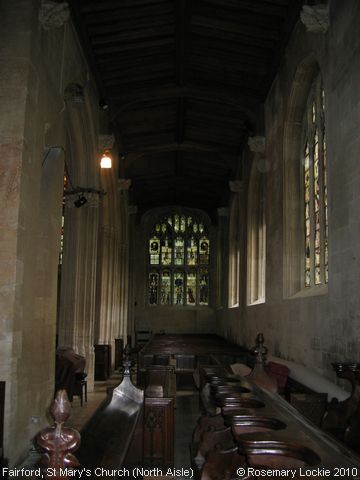 Recent Photograph of St Mary's Church (North Aisle) (Fairford)