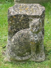 Fairford, Gravestone of Tiddles, the Church Cat