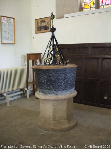 Recent Photograph of St Mary's Church (The Font) (Frampton on Severn)