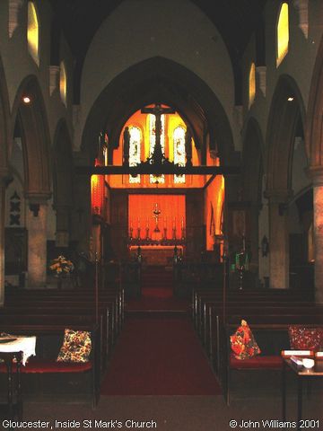 Recent Photograph of Inside St Mark's Church (Gloucester)