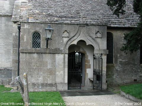 Recent Photograph of The Blessed Virgin Mary's Church (South Porch) (Great Witcombe)