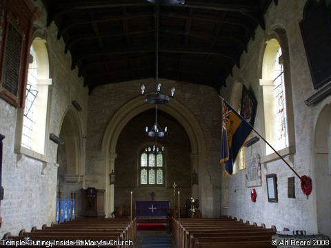 Recent Photograph of Inside St Mary's Church (Temple Guiting)