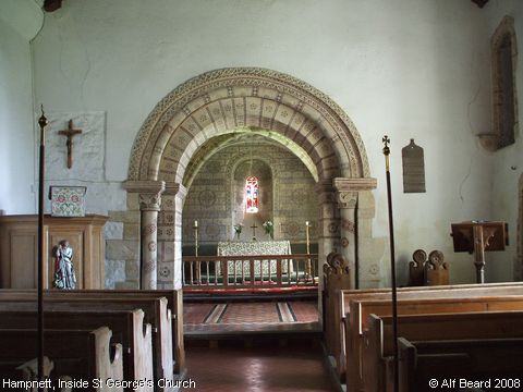 Recent Photograph of Inside St George's Church (Hampnett)
