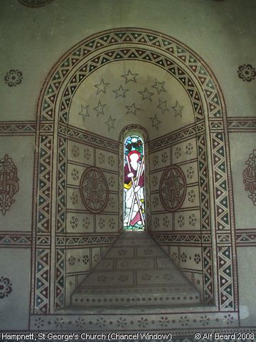 Recent Photograph of St George's Church (Chancel Window) (Hampnett)