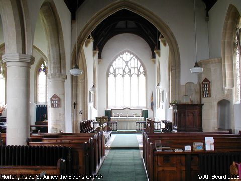Recent Photograph of Inside St James the Elder's Church (Horton)