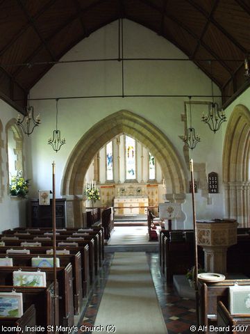 Recent Photograph of Inside St Mary's Church (2) (Icomb)
