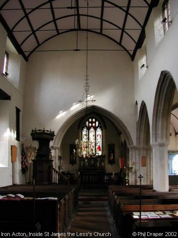 Recent Photograph of Inside St James the Less's Church (Iron Acton)