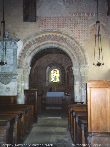 Recent Photograph of The Nave of St Mary's Church (Kempley)