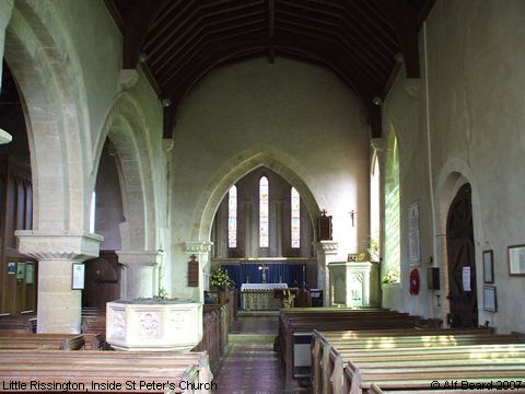 Recent Photograph of Inside St Peter's Church (Little Rissington)