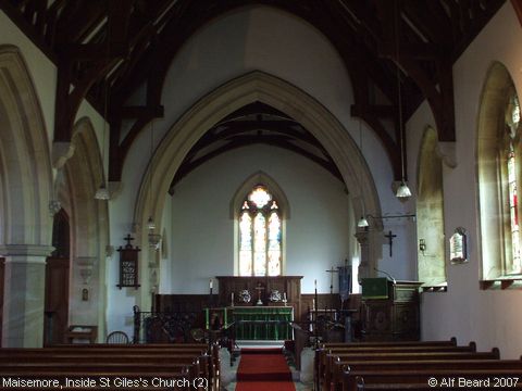 Recent Photograph of Inside St Giles's Church (2) (Maisemore)