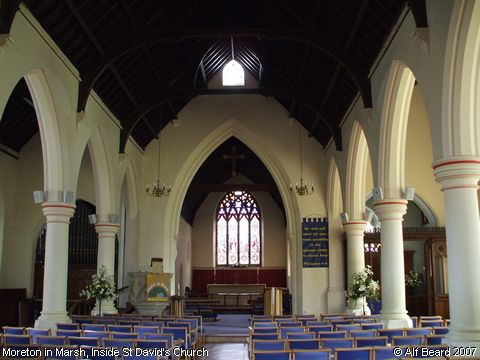 Recent Photograph of Inside St David's Church (Moreton in Marsh)