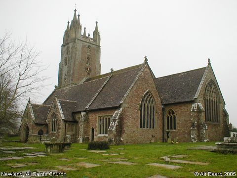 Recent Photograph of All Saints Church (2005) (Newland)
