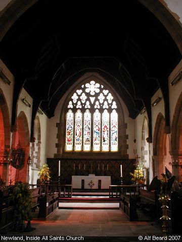 Recent Photograph of Inside All Saints Church (2005) (Newland)