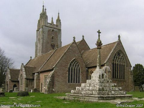 Recent Photograph of All Saints Church (2007) (Newland)