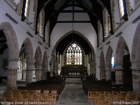Recent Photograph of Inside All Saints Church (2007) (Newland)