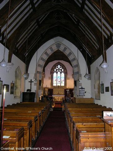 Recent Photograph of Inside St Anne's Church (Oxenhall)