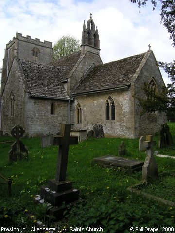 Recent Photograph of All Saints Church (Preston by Cirencester)
