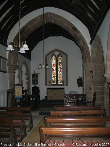 Recent Photograph of Inside St John the Baptist's Church (East) (Preston by Ledbury)