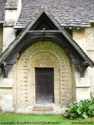 Recent Photograph of St Swithin's Church (South Porch) (Quenington)