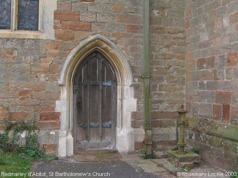 Recent Photograph of St Bartholomew's Church Doorway (Redmarley d'Abitot)