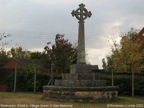 Recent Photograph of Village Green & War Memorial (Redmarley d'Abitot)