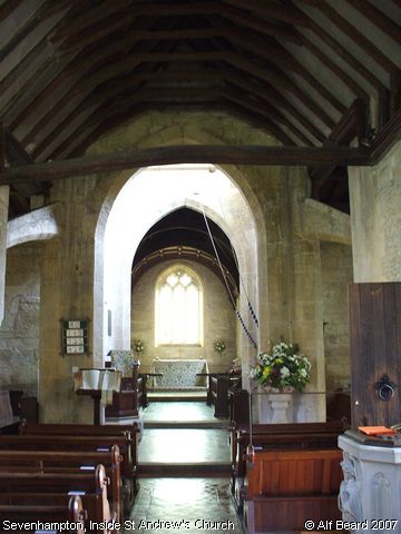 Recent Photograph of Inside St Andrew's Church (Sevenhampton)