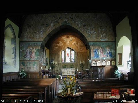 Recent Photograph of Inside St Anne's Church (Siston)