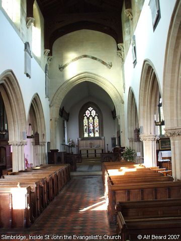 Recent Photograph of Inside St John the Evangelist's Church (Slimbridge)