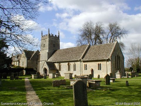 Recent Photograph of All Saints Church (Somerford Keynes)