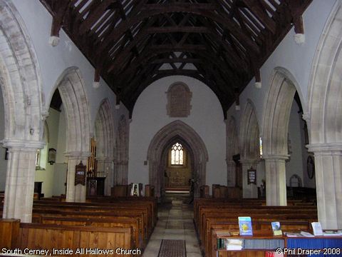 Recent Photograph of Inside All Hallows Church (South Cerney)