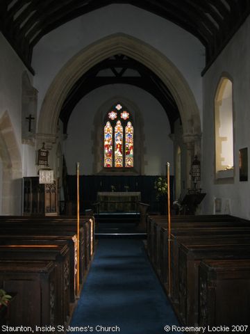 Recent Photograph of Inside St James's Church (Staunton by Redmarley)