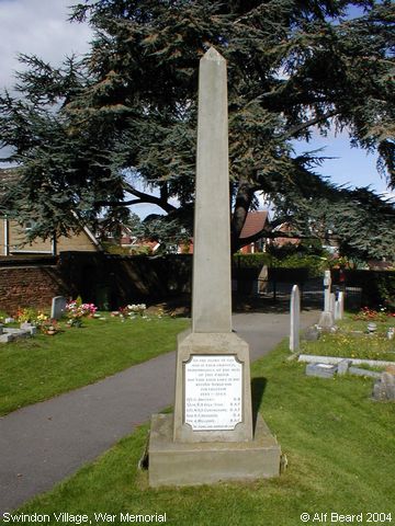 Recent Photograph of War Memorial (Swindon)
