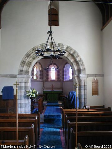 Recent Photograph of Inside Holy Trinity Church (Tibberton)