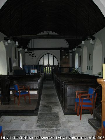 Recent Photograph of Inside St Michael & All Angels Church (West View) (Tirley)
