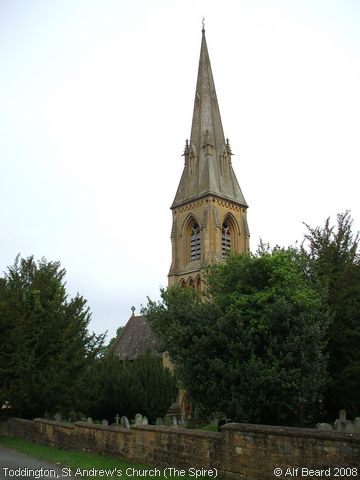 Recent Photograph of St Andrew's Church (The Spire) (Toddington)