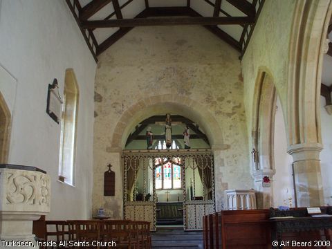 Recent Photograph of Inside All Saints Church (Turkdean)