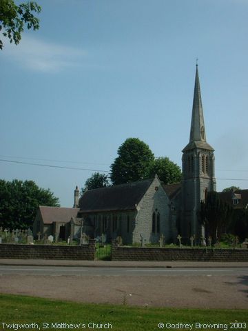 Recent Photograph of St Matthew's Church (NW View) (Twigworth)