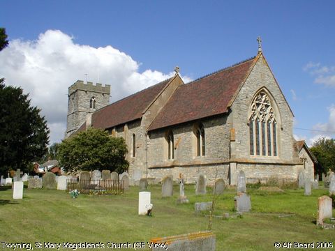 Recent Photograph of St Mary Magdalene's Church (SE View) (Twyning)