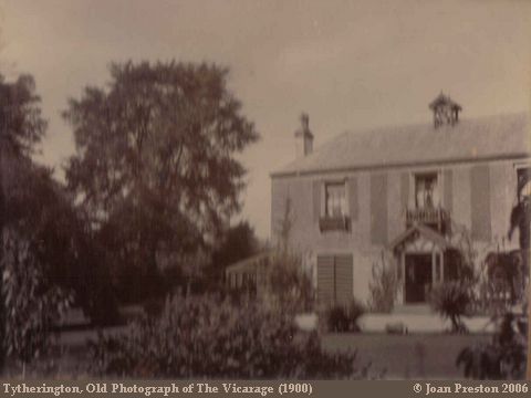 Recent Photograph of Old Photograph of The Vicarage (1900) (Tytherington)