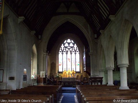 Recent Photograph of Inside St Giles's Church (Uley)