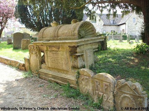 Recent Photograph of St Peter's Church (Hitchman Tomb) (Windrush)