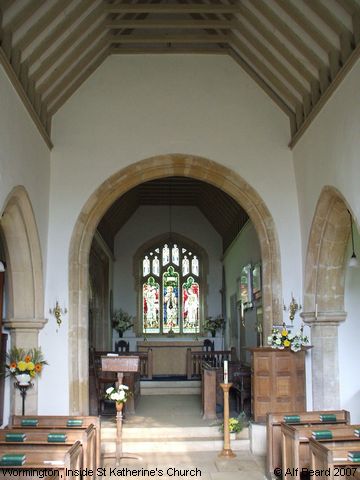 Recent Photograph of Inside St Katherine's Church (Wormington)